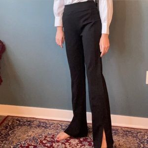 Express High-Waisted Split-Hem Bootcut Pants